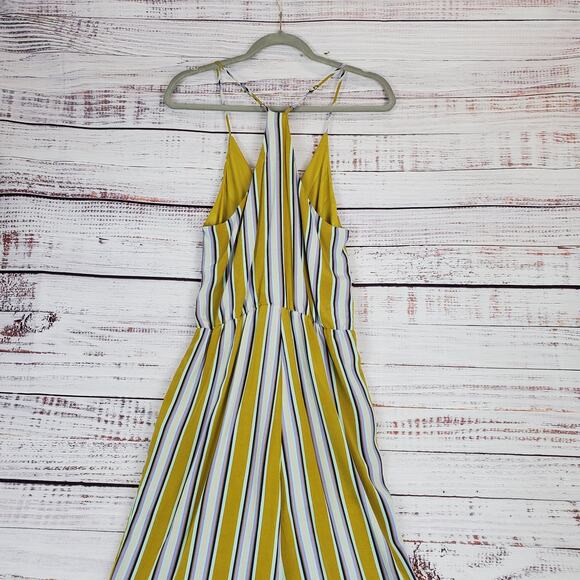 ASTR the Label V-Neck Wrap Top Jumpsuit S Moss Green Sleeveless Wrap Beach NWT - Picture 9 of 15